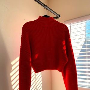 Cozy cropped sweater